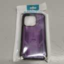 FNTCASE for iPhone 14-Pro Phone Case: for iPhone 13 Pro Cases | Military Grade Drop Proof Protection Mobile Cover with Kickstand | Matte Textured Rugged Shockproof TPU | Protective Sturdy - Purple