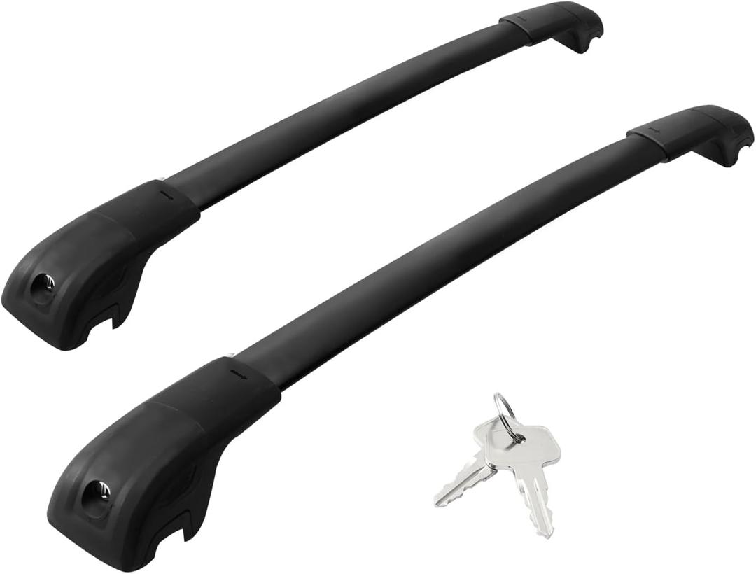 Roof Rack Cross Bars Compatible with Bronco Sport 2021 First Edition 22-24 Outer-Banks 21-24 Badlands Roof Rack for Luggage Kayak Snowboard Cargo Carrier Bike Rooftop Canoe etc 220LB Black