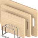 KORRTFID Cutting Board Organizer Stand Holder,304 Stainless Steel Chopping Board Holder,Pot Pan Lid Holder Rack kitchen Shelf Bakeware,Cookie Sheets Organizer (1.0 Inch Width Slots)