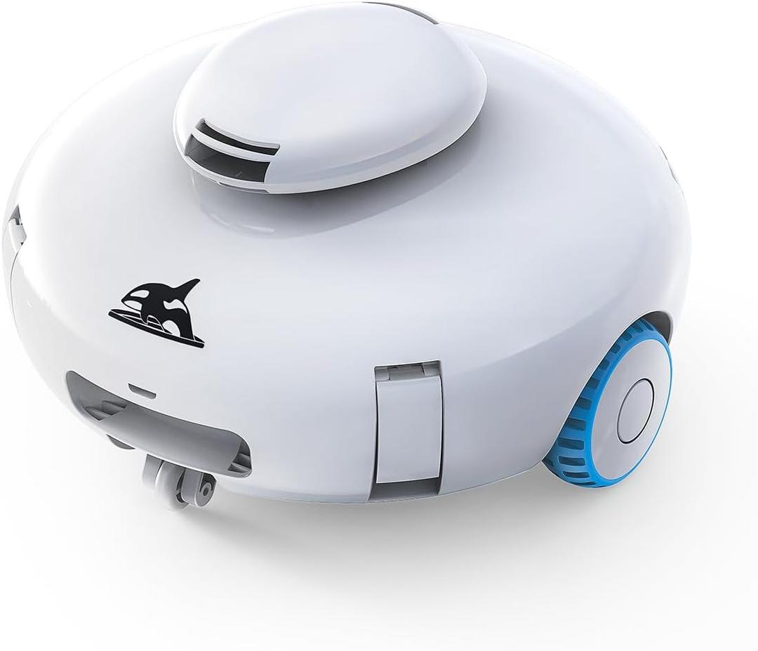 [2026 New] AQUVII K2 Pool Robotic Pool Cleaner, 120-Min Runtime, Powerful Suction for Above Ground & In-Ground Flat Pools up to 1140 Sq.ft, Self-Parking, Lightweight