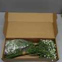 Serwalin 50 Pcs Mixed Artificial Eucalyptus Stems,Babys Breath Artificial Flowers Bulk with Faux Eucalyptus Leaves Greenery Stems for Wedding DIY Bouquets Floral Arrangement Home Decor