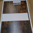 Huuger Computer Desk, 70 Inch Office Desk, Gaming Desk with Storage, Writing Desk Work Desk for Home Office, Study, Long Simple Desk, Large Legroom, Metal Frame, Rustic Brown