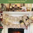 Christmas Tree Lights for Indoor, Snow Globe String Lights, Christmas Snow Globes String Lights Battery Operated, 10LED Globe Bulbs String Light with Tree& Snow & Cute Ornaments for Bedroom 2Pack (2 pcs Mixed Christmas elements)