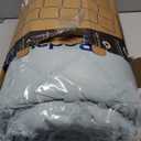 Bedsure Boho Tufted Blue Comforter Set Queen Size, GentleSoft 3 Pieces Boho Farmhouse Decor Bedding, Exquisite Shabby Chic Bedding for All Seasons, 1 Bed Comforter, 2 Pillow Shams, 90x90 Inches