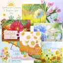 Fancy Land Get Well Cards 24 Pack Floral Get Well Greeting Cards with Envelopes Stickers Friends Family Blank Inside