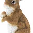 CLEVER GARDEN Rabbit Garden Statue Outdoor Dcor, Resin Figurine Decoration for Lawn, Yard, Patio, Porch, and More