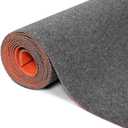 4ft x 16.4ft Commercial Hallways Runner Rug Carpet Runners with Non-Slip TPE Backing Area Rugs for Indoor Outdoor Laundry Room Balcony Kitchen Deck Garage Stair (3'11" x 16'5" (Rectangular), Grey)