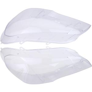 Pair Front Left Right Headlight Cover Extra Clear for BMW X5 E70 2008-2013 xDrive M Sport 3.0si 4.8i Driver and Passenger Side Lights Lamps Lampshade
