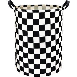 HIYAGON Boys Laundry Basket hamper Kids Hamper Car Toy Organizer Bins for Room Decor,Gift Basket for Bedroom(Racing Flag)