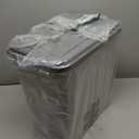 IRIS USA Dog Food Storage Container, 30 lbs & 11 lbs Combo, Cat Food Storage Container, Dog Treat Container, Airtight, Stackable, 2-Cup Scoop, Wheels, Easy Mobility, Gray