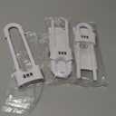 3 Packs U-Shaped Sliding Cabinet Locks, Baby Proofing Cabinets with Adjustable Child Safety Lock, Childproof Latches for Knobs, Handles on Kitchen Doors and Home Drawers Closet 1- White