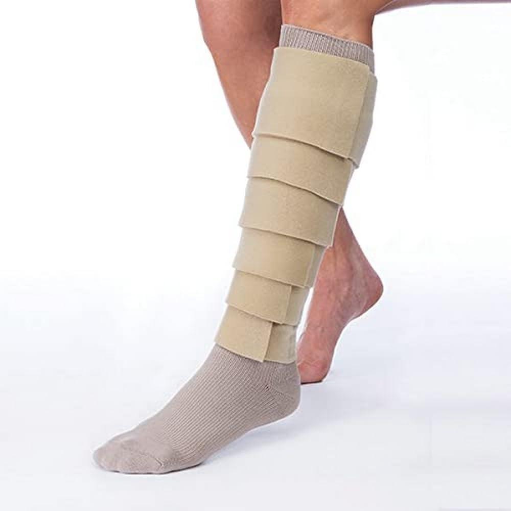Basic Legpiece, Tan with Compression Sock, BSN Jobst FarrowMed (Regular, Small)