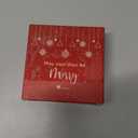 2 x Family of 3 Christmas Ornament 2025 - Our First Christmas As A Family of Three Ornament, Baby First Christmas Ornaments for New Parents, Newborn, Mom and Dad Gifts Ideas Ceramic Hanging Decor