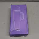 Personalized 40 oz Monogrammed Tumbler with Handle & Flip Straw, 100% Leak Proof stainless steel Insulated Tumbler, Customized Initial Funny Gifts for Women Mom Sisters Coworker, B