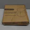 Across-Star Lazy-Susan-Organizer-Spice-Rack, Rotating Spice Organizer For Cabinet Pantry, Seasoning Holder Spice Shelf With Adjustable Height, Kitchen Counter Shelf Countertop Organizer (10"D x 10"W x 13.19"H, Rustic Brown)