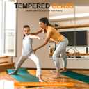 Delma Home Gym Mirror,48''x24''x2PCS Silver,Large Full Body Tempered Glass Frameless, Wall-Mounted for Gym, Yoga, Garage, Bedroom, Bathroom