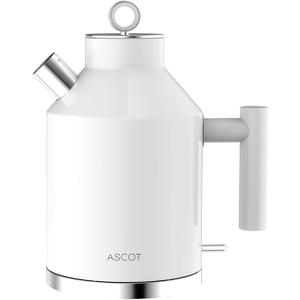 ASCOT Electric Kettle, Electric Tea Kettle 1.5L 1500W Retro Tea Heater & Boiling Water, Auto Shut-Off and Boil-Dry Protection (White)