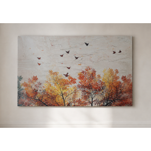 Canvas Wall Art for Living Room,Bedroom Home Artwork Paintings Abstract Forest Ready to Hang - 16x24 inches