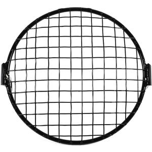 Cafe Racer Headlight,6.3 Retro Motorcycle Grill Side Mount Headlight Lamp Cover Mask Cafe Racer Mesh Headlight Guard 7 inch headlight protector cafe racer