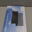 NAZZO Car Visor Extender Sun Blocker, Polarized Sunvisor Extension with Removable Magnetic PC Lens, Anti Glare Car Visor Extended for Safe Driving, Universal for SUV, Family Automotive, Black