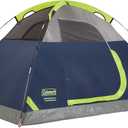 Coleman Sundome Camping Tent with Rainfly, 2/3/4/6 Person Tent Sets Up in 10 Mins, Weatherproof Shelter for Camping, Festivals, Backyard, Sleepovers, & More
