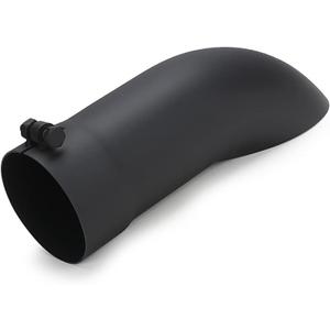 A-KARCK Turn Down Exhaust Tip 4" Inlet, Black Tailpipe Tip with 4" Inlet & Outlet 12" Overall Length, Stainless Steel Structure Replaces Rusted Tailpipes