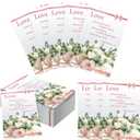 100 Pcs Wedding Church Bulletins Bulk Love Always Protects Church Wedding Paper Bulletins 8.5" x 11" Expanded Ceremony Program Cover