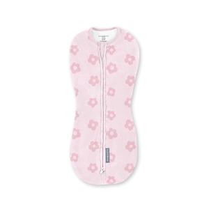 SwaddleMe by Ingenuity Compression Baby Swaddle Pod, Two-Way Zipper for Easy Diaper Changes, Improves Sleep & Calms Startle Reflex, 0-2 Months, 1.0 TOG, 1-Pack - Flower Confetti
