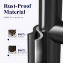 Kitsure Toilet Paper Holder Free Standing  Rustproof Metal Toilet Paper Stand for 4 Rolls with Anti-Slip Base and Shelf for Phone & Small Items, Bathroom Organizers and Storage, Medium, Black (Medium - 1 Pack)