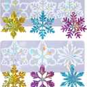Holographic Christmas Resin Molds, Silicone Snowflake Resin Molds with 6 Varying Shapes,Christmas Ornament Molds for Resin Casting, Snowflake Epoxy Resin Molds for Christmas Crafts