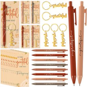 Fall Thanksgiving Gifts Bulk Include Thankful Pens Keychains Thank You Cards for Thanksgiving Party Favors
