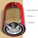 Purolator L30001 Premium Engine Protection Spin On Oil Filter Compatible With Ford F-150, Ranger, Explorer, Mustang, F-250, Bronco, E-150/E-250/E-350 Econoline and Toyota Land Cruiser