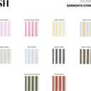 2 x Solino Home Linen Striped Table Runner 60 Inches - Sorrento Stripe, 100% Pure Linen Yellow and Grey Small Table Runner 14 x 60 Inch Ideal for Dresser and Coffee Tables, Spring, Summer, Mothers Day