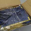 Yeaqee 25 Pcs Mini Metallic Paper Gift Bags with Handles 4x2.75x4.5'' Tiny Small Gift Bags with Thank You Tag for Wedding Graduation Birthday Party Return Gifts Jewelry Business (Navy Blue, Gold)