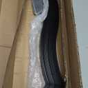 Zonegrace 60 Pack 29.5" Metal Deck Balusters Wave Arc, Matte Black Heavy Duty Metal Spindles for Deck Railing with Stainless Steel Screws, Outdoor Deck Railing Upgrade