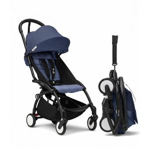 Stokke YOYO3 Travel Stroller from 6 Months, Easy Fold, Black/France Blue