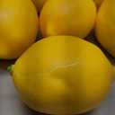 Toopify 20pcs Yellow Artificial Lemons,Fake Fruit Lemons Artificial Lifelike Simulation Lemon for Home House Kitchen Party Decoration