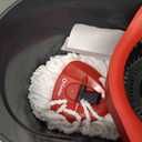 O-Cedar EasyWring Microfiber Spin Mop, Bucket Floor Cleaning System, Red, Gray, Standard