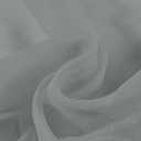 DUALIFE 2 Panels Grey Sheer Valance - Basement Semi Sheer Valances for Kitchen Window Dressing with Rod Pocket (Gray,52 by 18 Inches Long)