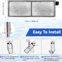 8 Pcs RF-L Fish Tank Filter Cartridges for Topfin L Retreat Filters,Aquarium Replacement Large Filter Cartridge with Carbon Compatible with Top Fin Desktop Aquariums with Large Retreat Filter