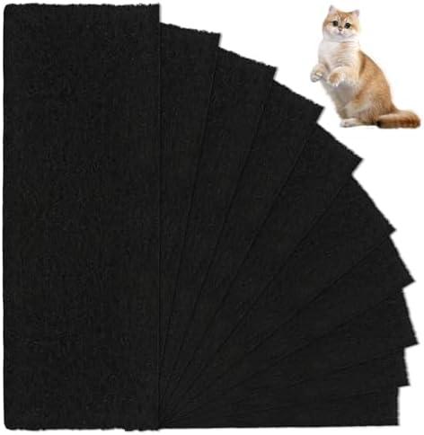 Hlimior 10 Pcs Carbon Filters for Litter-Robot 3, Cat Litter Box Replacement Filters with Activated Carbon to Absorb Unpleasant Odors Control Damp, Black (10 Pcs Carbon Filters for Litter-Robot 3) Pack 3