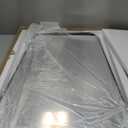 ANDY STAR Brushed Bronze Asymmetrical Mirror, 24"x36" Bathroom Mirror with Premium Stainless Steel Thin Frame, Antique Butterfly-Inspired Designer Mirror, Ideal for Bathroom, Powder Room, Entryway