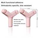 Aligner Chewies for Teeth - Premium Silicone Chew Tools for Better Fitting Invisible Aligners (Pack of 2) (Pink)