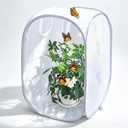 Pop-up Insect and Butterfly Habitat Cage Terrarium Clear Mesh Enclosure - 16" x 16" x 24"