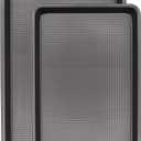 Cookie Sheets for Baking Nonstick, 2 Pack Heavy Duty 0.8mm Dark Gray Sheet Pan Set Quarter (9x13in) & Jelly Roll (10x15in), Diamond Textured Commercial Grade, Small Oven Safe