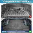 Mixsuper Bed Mat for Ford F-150 2015-2025 Only for 5.5 Ft Bed All Weather Cargo Bed Liner for F150 Accessories Black