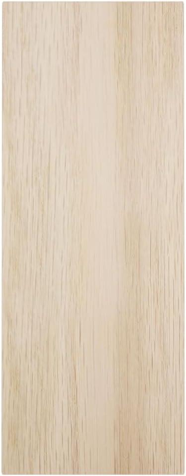 2 1/2"W x 6 1/2"H x 1"P Americraft Solid Hardwood Stain Grade Smooth Plinth Block with Squared Edge, White Oak