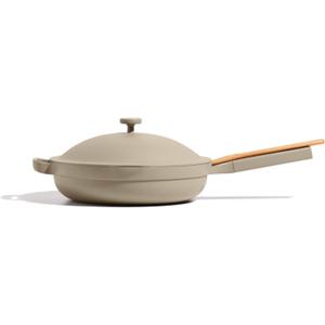 Our Place Large Always Pan | 12.5" Ceramic Pan with Modular Lid & Beechwood Spatula | Patented 10-in-1 Nonstick, Non-Toxic Cookware Made Without PFAS | Induction & Oven-Safe up to 450F | Steam