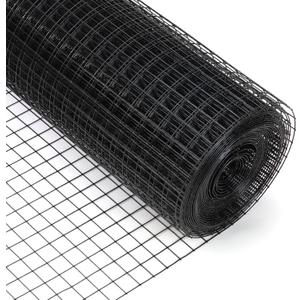 48'' x 50' 1inch Hardware Cloth 16 Gauge Black Vinyl Coated Welded Fence Mesh for Home and Garden Fence and Home Improvement Project