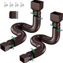 Feilaydun Rain Gutter Downspout Extension, 2 Flexible Downspout Extensions